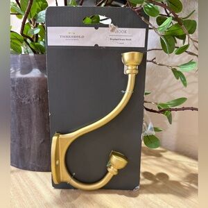 New Threshold Gold Wall Coat Hook Large